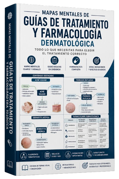 Bono 04 - Mapas Mentales de Guías de Tratamiento y Farmacología Dermatológica